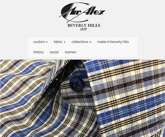 Mralex.com(Alex Custom Shirts & Suits) Screenshot