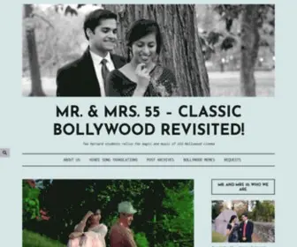 Mrandmrs55.com(Classic Bollywood Revisited) Screenshot