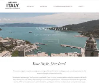 Mrandmrsitaly.com(Custom Italy Tours and Trip Planning) Screenshot