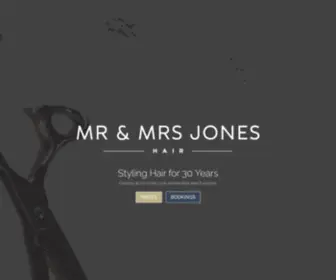 Mrandmrsjoneshair.com.au(Mr and Mrs Jones Hair) Screenshot