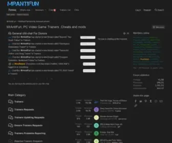 Mrantifun.net(PC Video Game Trainers) Screenshot