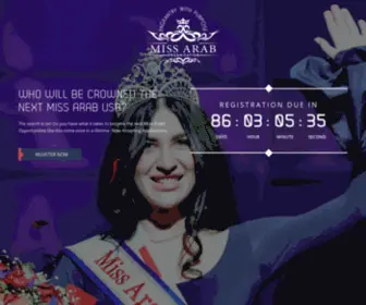 Mrarabamerican.org(Miss Arab Pageant Official Website) Screenshot