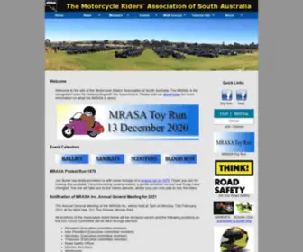 Mrasa.asn.au(Motorcycle Riders Association of SA) Screenshot