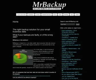 Mrbackup.net(Secure Remote Data Storage) Screenshot