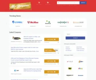 Mrbargainer.com(Verified Coupon Codes) Screenshot