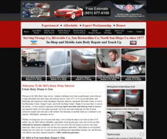 Mrbillstouchup.com(Mr. Bill's Body Shop) Screenshot