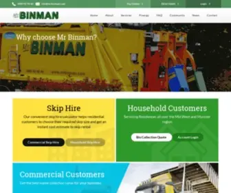 Mrbinman.com(Mr Binman) Screenshot