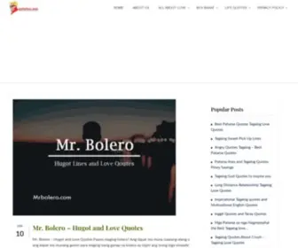 Mrbolero.com(Bolero Quotes Collections) Screenshot