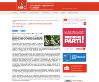 MRC-France.org(Socialisme et république) Screenshot