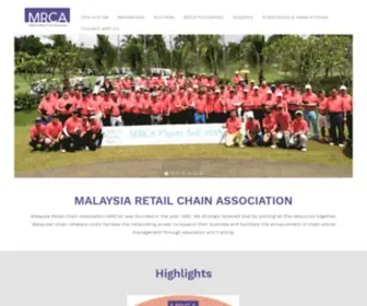 Mrca.org.my(Malaysia Retail Chain Association) Screenshot