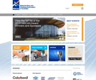 Mrcaa.com.au(Metal Roofing and Cladding Association of Australia) Screenshot