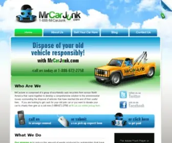 Mrcarjunk.com(Cash Money for your Old Junk Car) Screenshot