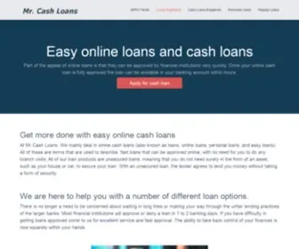 Mrcashloans.co.za(Easy Online Loans and Cash Loans) Screenshot
