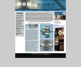 Mrcassette.com(Cassette Audio/Video Services Since 1960) Screenshot