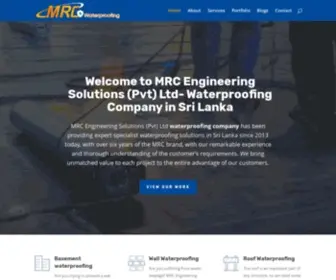 Mrcengineering.lk(Leading Waterproofing Company in Sri Lanka) Screenshot