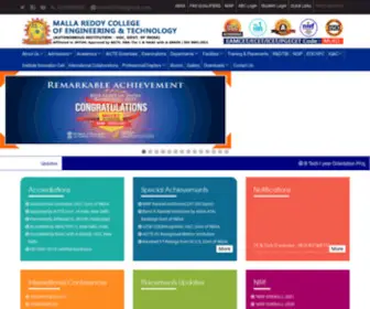 Mrcet.com(Malla Reddy College of Engineering and Technology) Screenshot