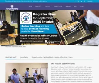 MRche.co.za(College of Health Education (Pty) LTD) Screenshot