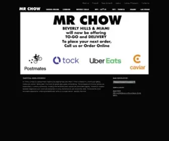 MRchow.com(Mr Chow Restaurant) Screenshot