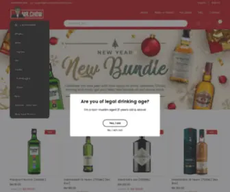 MRchowliquorstore.com(Mr.Chow Duty Free & 100% Genuine Local Online Liquor Store) Screenshot