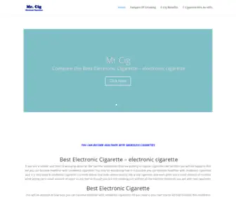 Mrcig.com(Complete line of the best Electronic Cigarettes) Screenshot