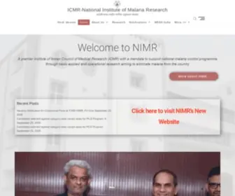 Mrcindia.org(National Institute of Malaria Research) Screenshot