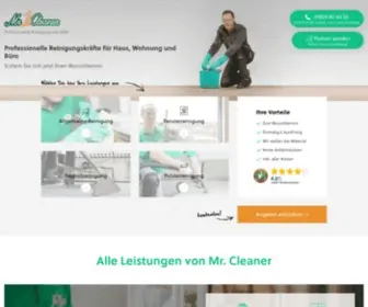 MRcleaner.de(Reinigungen in Haus) Screenshot