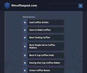 Mrcoffeepod.com(Mrcoffeepod) Screenshot