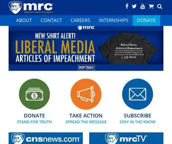 MRC.org(Media Research Center) Screenshot