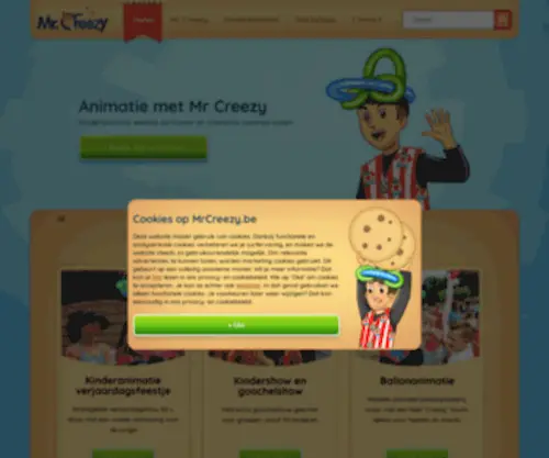 MRcreezy.be(Animatie met Mr Creezy) Screenshot