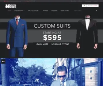 Mrcustommade.com(Custom Made Suits) Screenshot