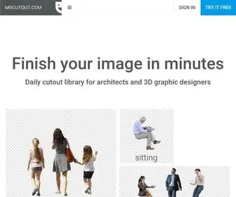 Mrcutout.com(Thousands of design quality photo cut outs) Screenshot