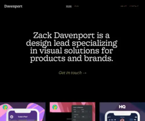 Mrdavenport.co(Davenport) Screenshot