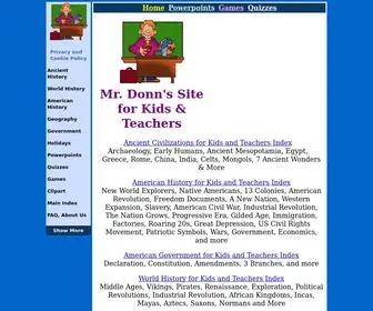 Mrdonn.org(For Kids and Teachers) Screenshot