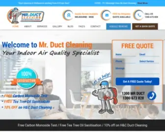 Mrductcleaning.com.au(Duct Cleaning Melbourne) Screenshot