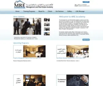 Mreacademy.com(Property Management Training Dubai) Screenshot