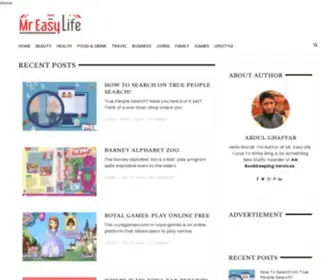 Mreasylife.com(Mr Easy Life) Screenshot