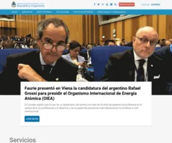 Mrecic.gov.ar(Ministerio de Relaciones Exteriores) Screenshot