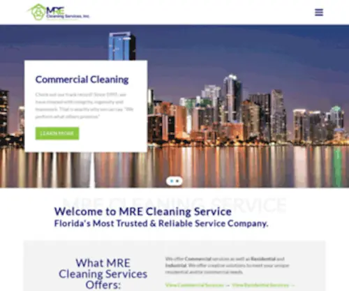 Mrecleaningservice.com(MRE Cleaning Service) Screenshot