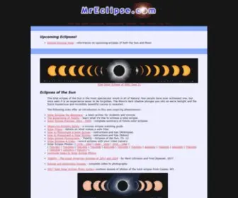 Mreclipse.com(Fred Espenak's ultimate eclipse photography web site) Screenshot