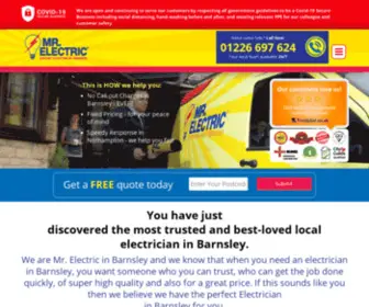 Mrelectric.co.uk(Electrician Barnsley) Screenshot