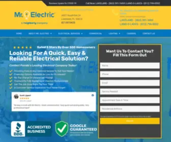 Mrelectriclakeland.com(Home Electricians in West Central Florida) Screenshot