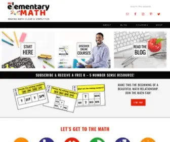 Mrelementarymath.com(Mr Elementary Math) Screenshot
