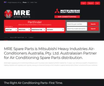 Mrespares.com.au(MRE Spare Parts) Screenshot