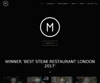 Mrestaurants.co.uk(M Restaurants & Bar London) Screenshot