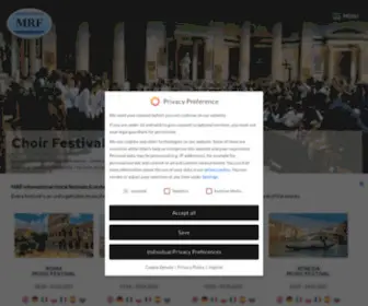 MRF-MusicFestivals.com(Choir Festivals) Screenshot