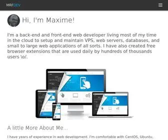 MRfdev.com(Full Stack Developer) Screenshot