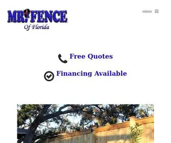 Mrfenceflorida.com(#1 Fence Company in Panama City Florida) Screenshot