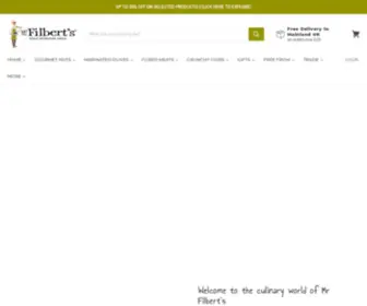 Mrfilberts.com(Mr Filbert's Fine Foods) Screenshot