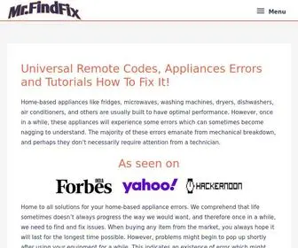 Mrfindfix.com(Mr. Find Fix) Screenshot