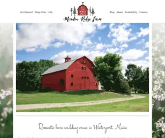 MRfmaine.com(Meadow Ridge Farm) Screenshot